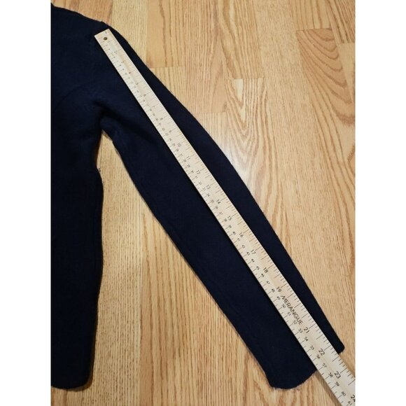 ALT Bella Swan Twilight Tahari Merino Wool Women Cardigan XL Dark Blue Button-up - Picture 9 of 9